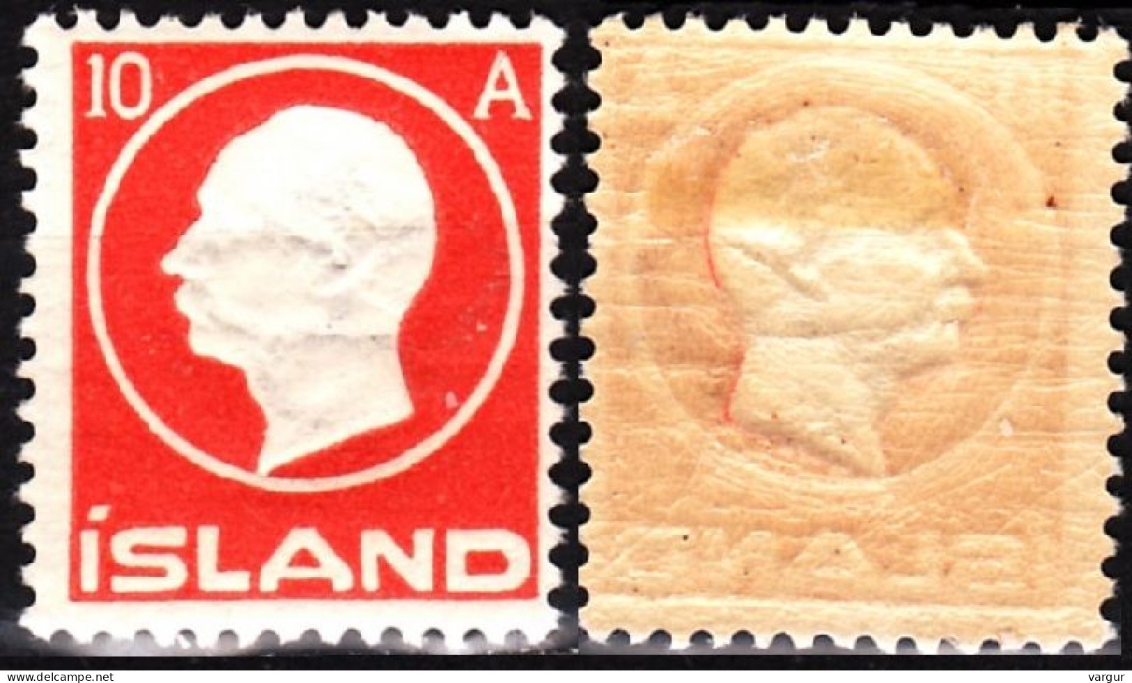 ICELAND / ISLAND 1912 Frederik VIII, 10A, MVLH - Unused Stamps