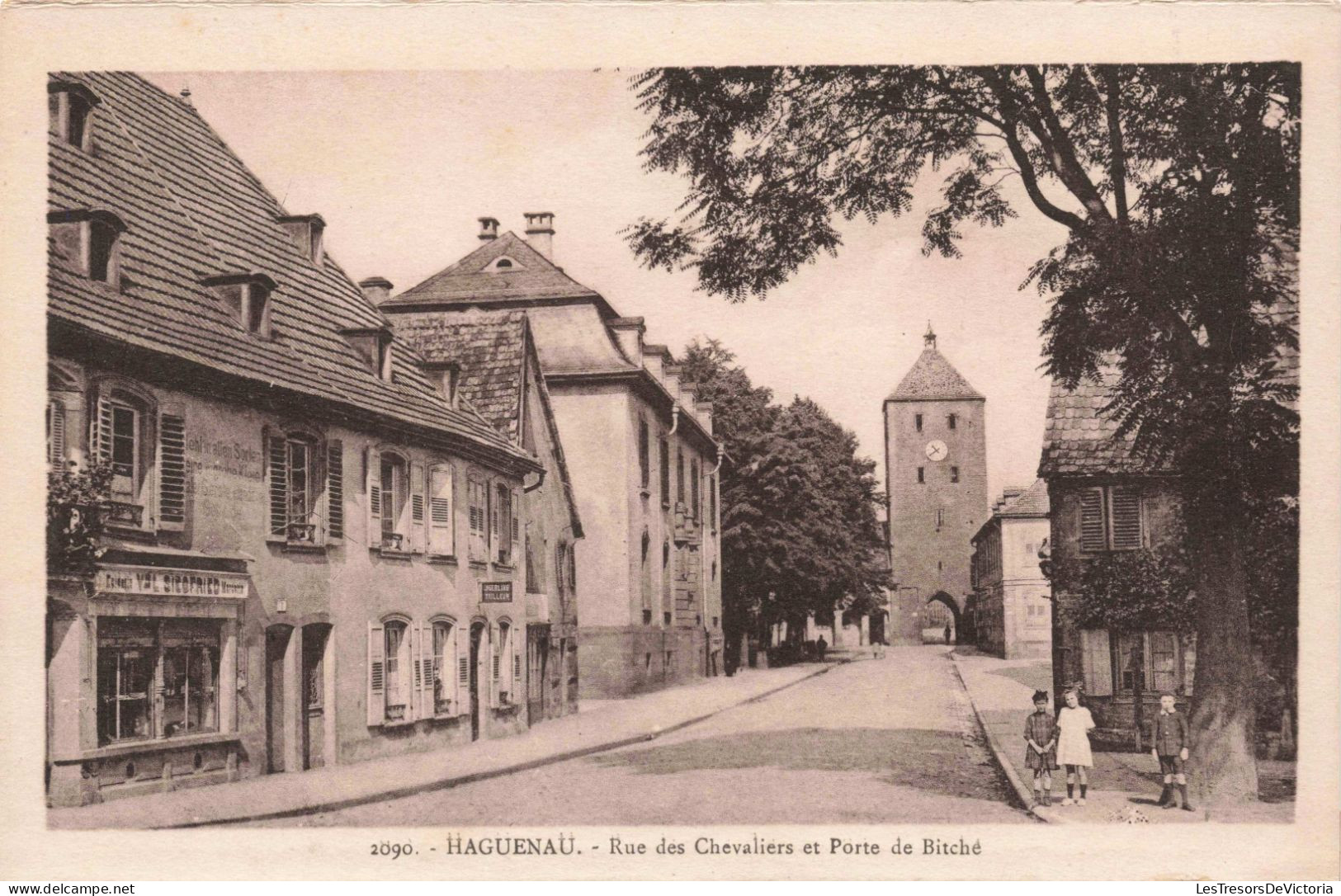 FRANCE - Haguenau - Rue Des Chevaliers Et Porte De Bitché - Carte Postale Ancienne - Haguenau