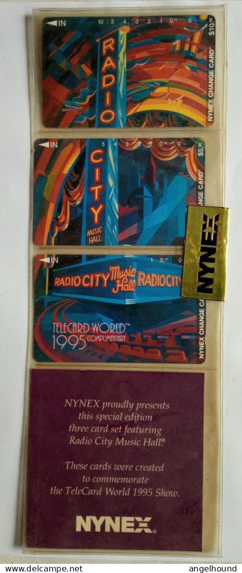 USA NYNEX MINT - Radio CITY MUSIC HALL  ( SET ) - Magnetische Kaarten