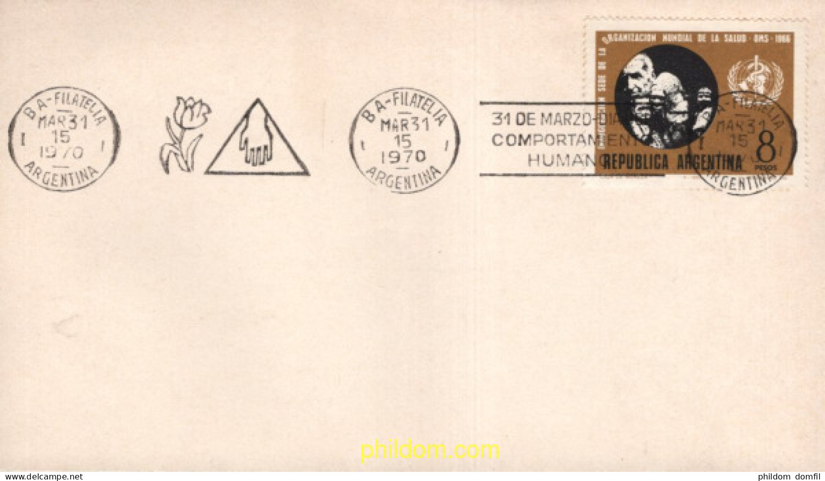 714701 MNH ARGENTINA 1966 INAUGURACIO DE LA SEDE DE LA ORGANIZACION MUNDIAL DE LA SALUD - Unused Stamps