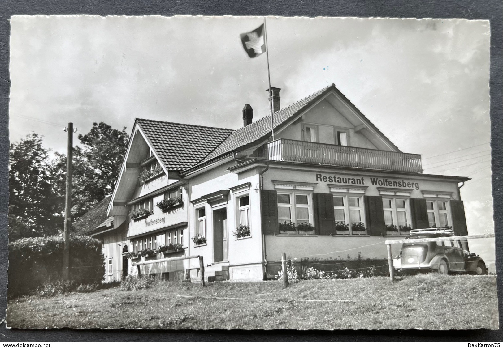 DEGERSHEIM / Toggenburg/ Restaurant Wolfensberg/ Oldtimer Auto - Berg