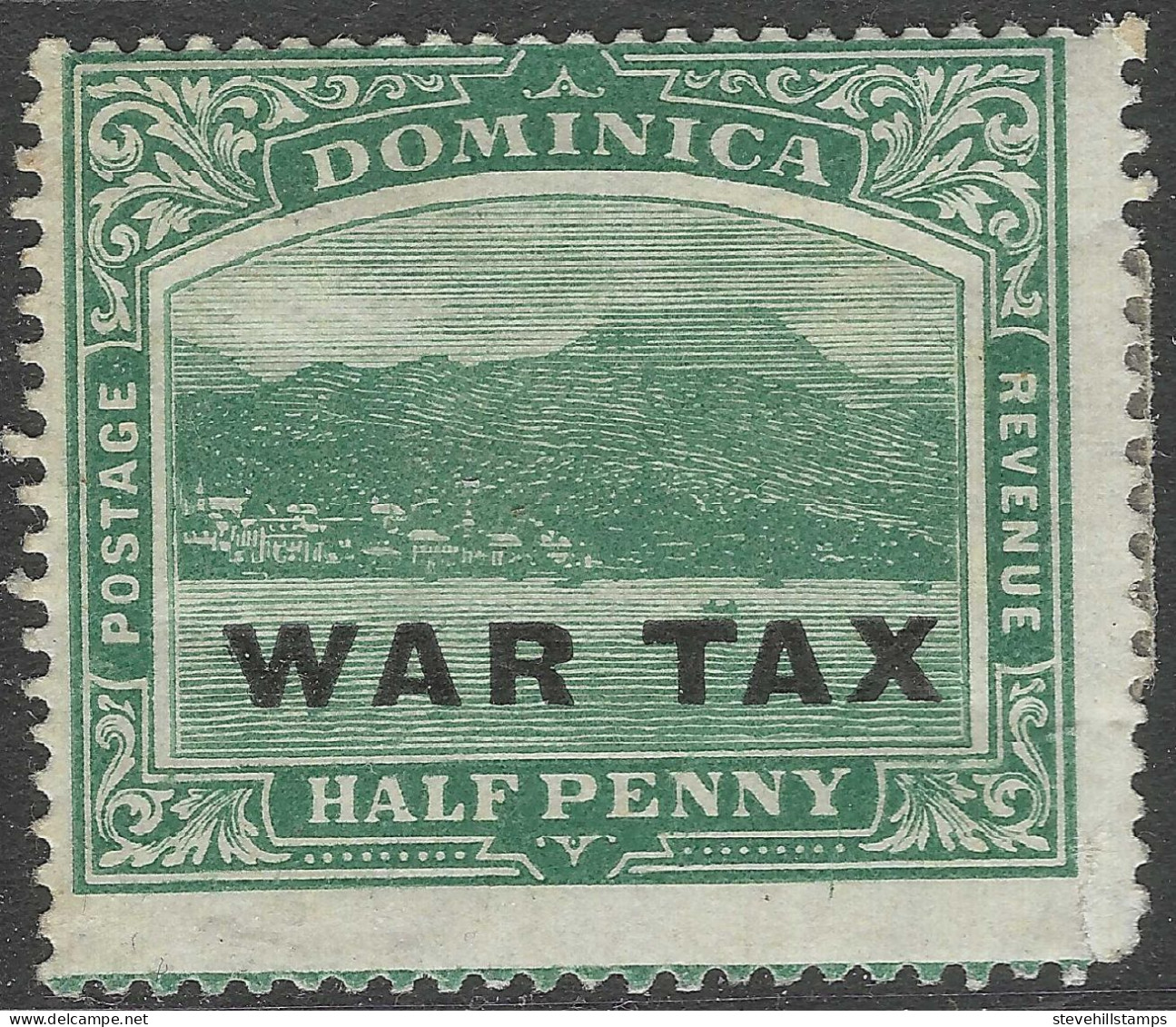 Dominica. 1918-19 War Tax. ½d MH. SG 57 - Dominica (...-1978)