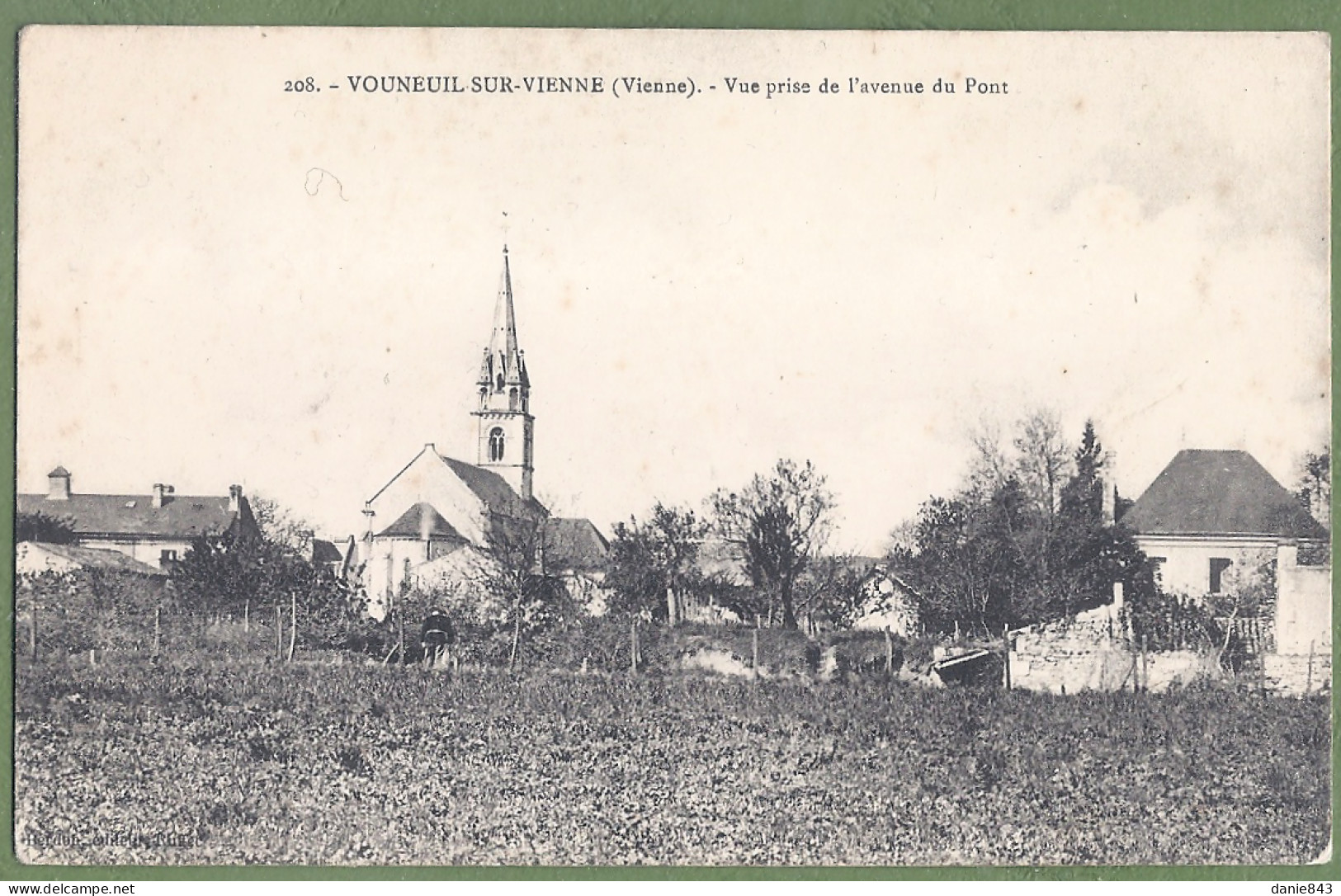 CPA Vue Très Rare - VIENNE - VOUNEUIL SOUS VIENNE - VUE PRISE DE L'AVENUE DU PONT - - Vouneuil Sur Vienne