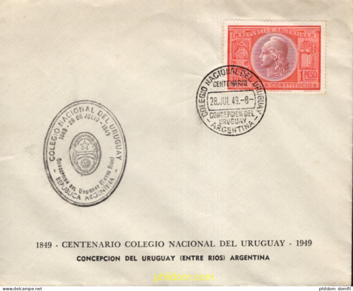 714698 MNH ARGENTINA 1949 JURA DE LA COSTITUCION - Ongebruikt