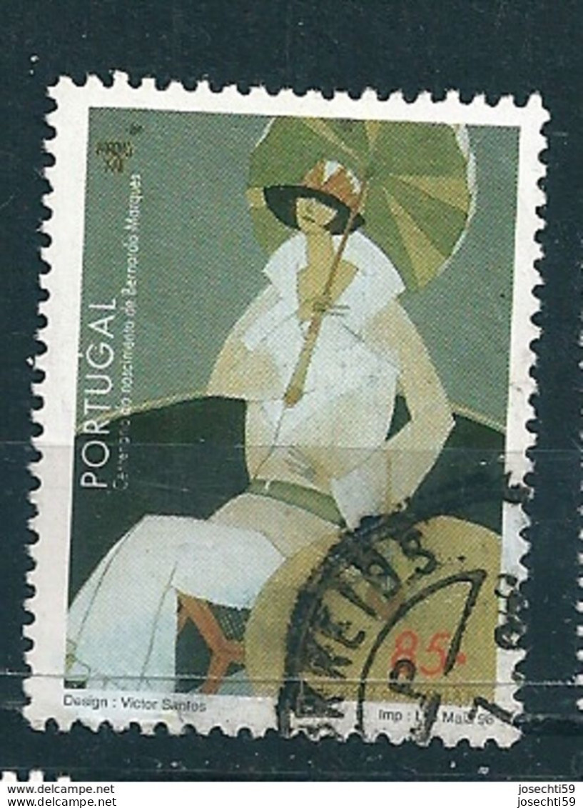 N°  2245 100 Anos Do Nascimento Do Pintor Bernardo Marques   Timbre Portugal 1998 Oblitéré - Used Stamps