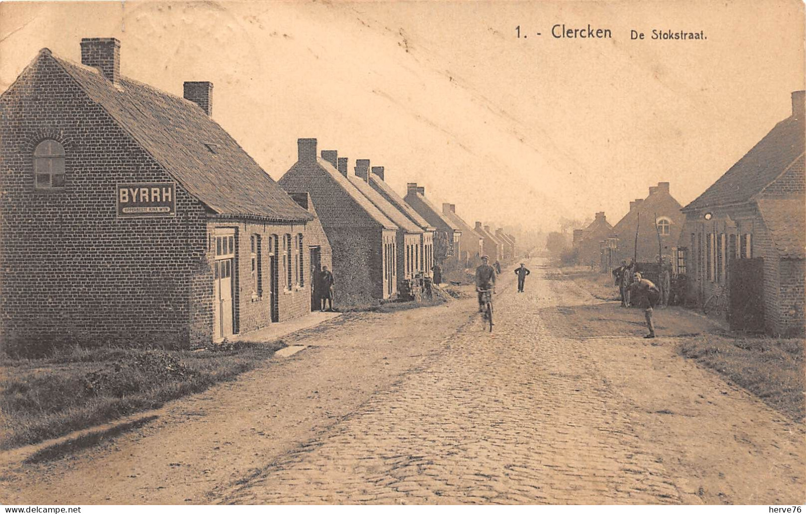 BELGIQUE - CLERCKEN - De Stokstraat  - Une Rue - Houthulst