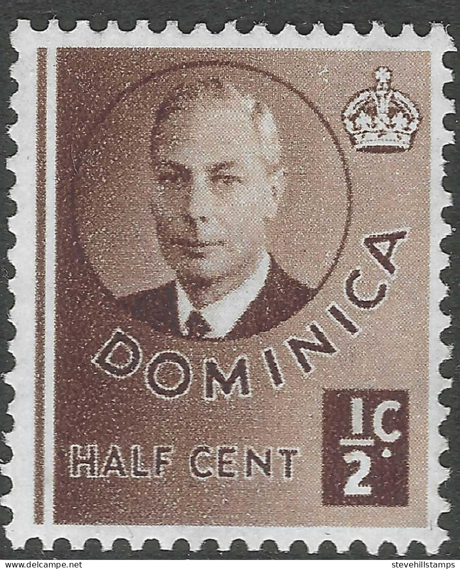 Dominica. 1951 KGVI. ½c MH. SG 120 - Dominica (...-1978)