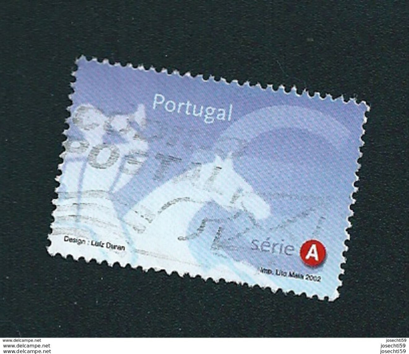 N° 2548 Postillon  Emblème Postal Et Symbole Cavalier A Oblitéré Timbre Portugal 2002 - Oblitérés