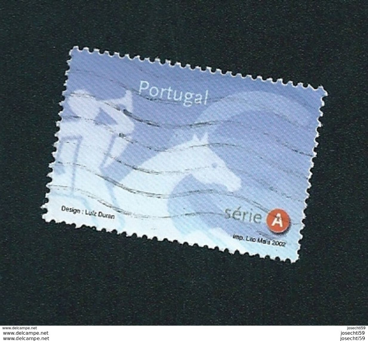 N° 2548 Postillon  Emblème Postal Et Symbole Cavalier A Oblitéré Timbre Portugal 2002 - Oblitérés