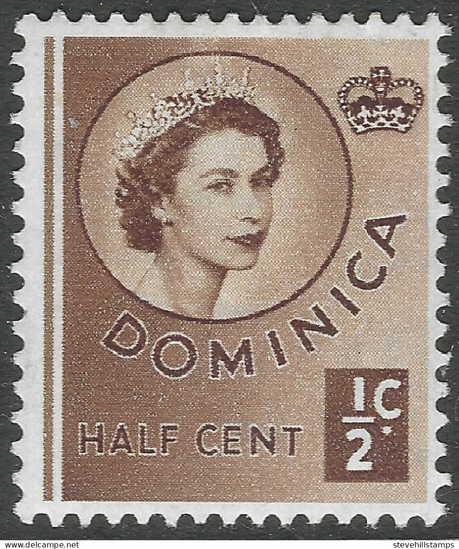 Dominica. 1954-62 QEII. ½c MH. SG 140 - Dominica (...-1978)