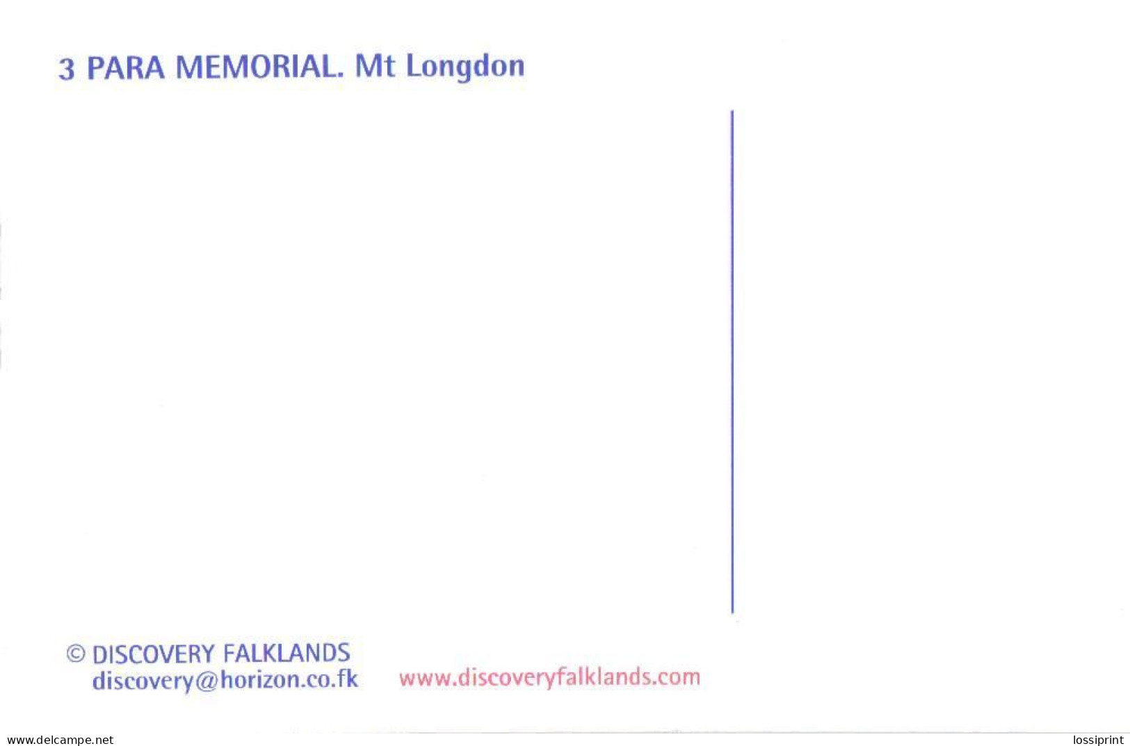 Falkland Islands:Memorial, Mount Longdon - Falkland Islands