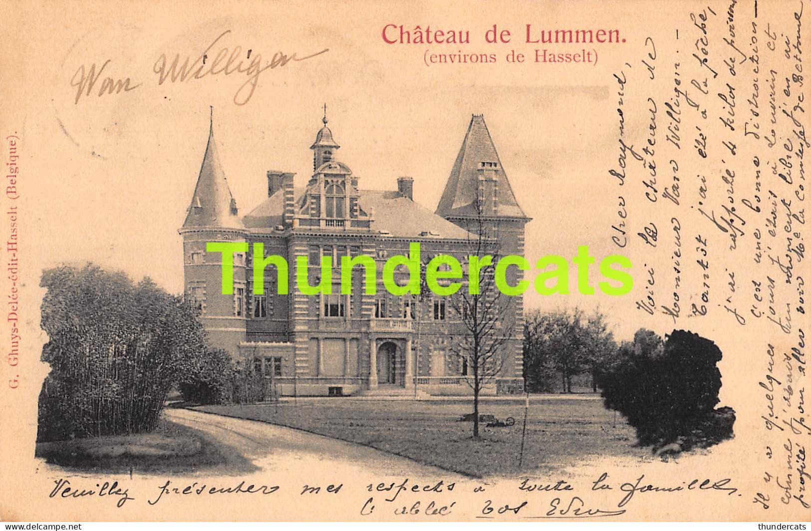 CPA CHATEAU DE LUMMEN ENVIRONS DE HASSELT  - Lummen