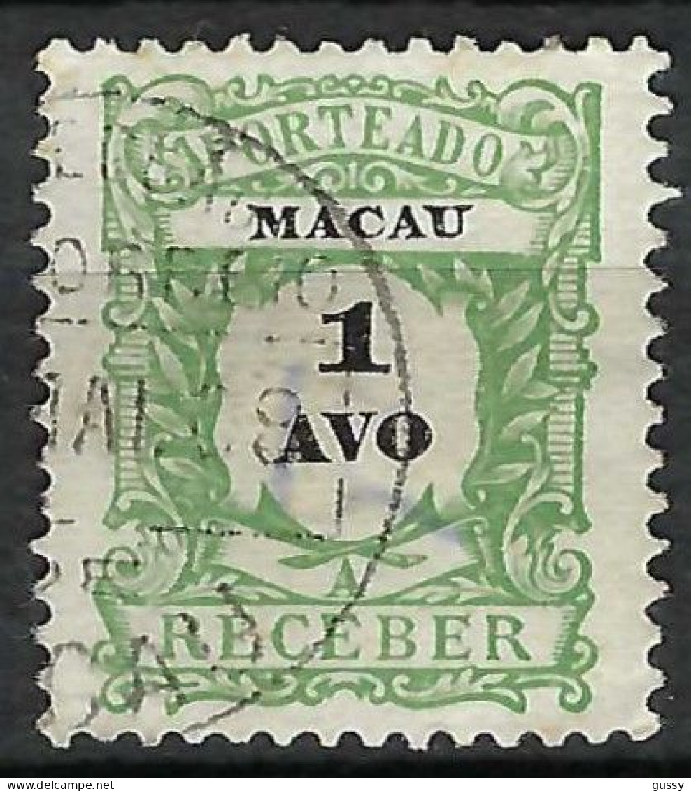 MACAO Taxe Ca.1914:  Le Y&T 23A Obl. - Segnatasse