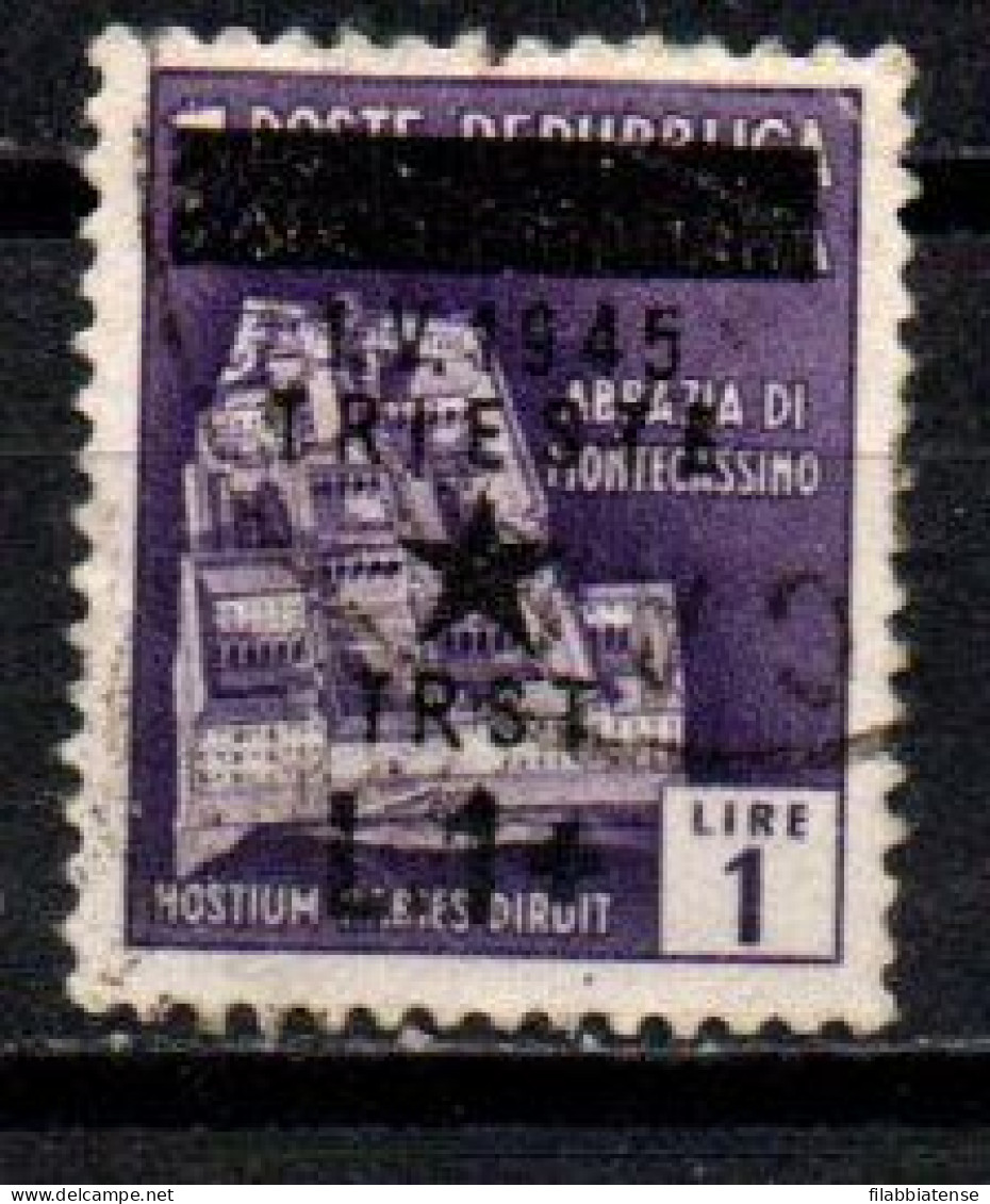 1945 - Italia - Occupazione Jugoslava Di Trieste  5  Monumenti Soprastampati    ------- - Joegoslavische Bez.: Trieste