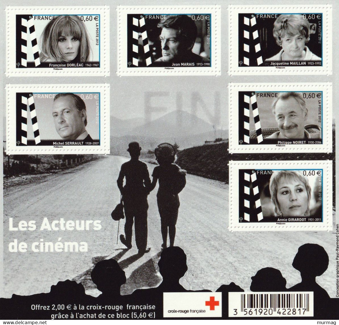 FRANCE - Acteurs De Cinéma - BF 4690 - 2012 - MNH - Neufs