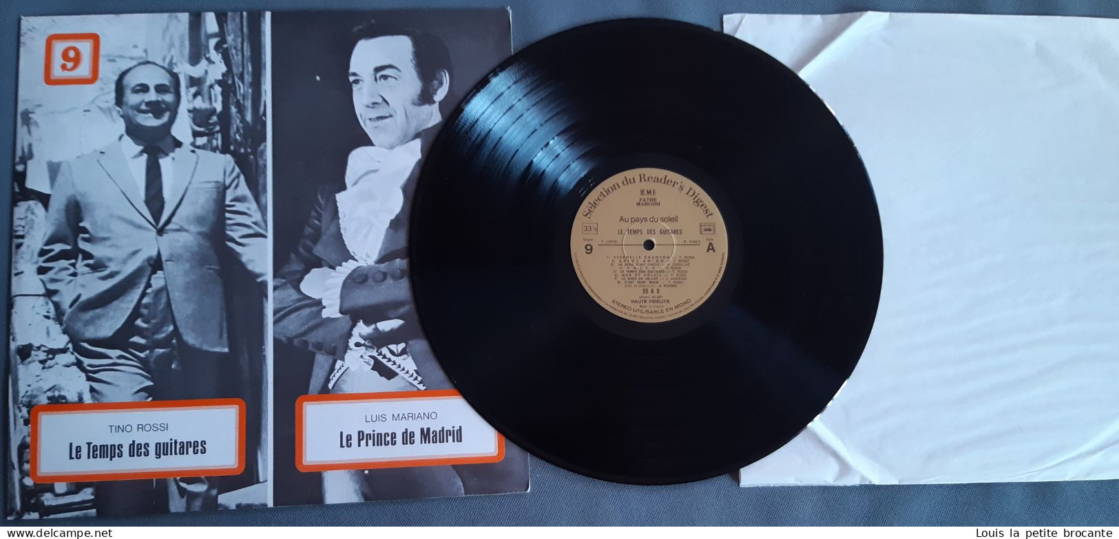 Coffret de 9 disques vinyles, AU PAYS DU SOLEIL, L'Operette ses étoiles ses succès, PATHE MARCONI - EMI.