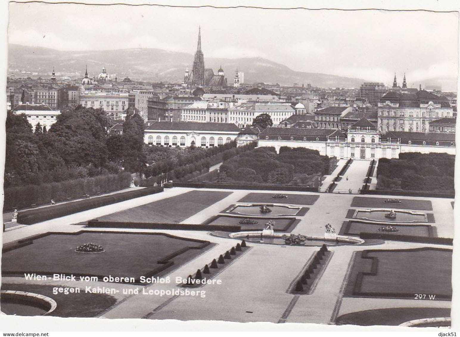 Autriche / WIEN - Blick Vom Oberen Schloss Belvedere Gegen Kahlen Und Leopoldsberg - 1963 - Belvedere