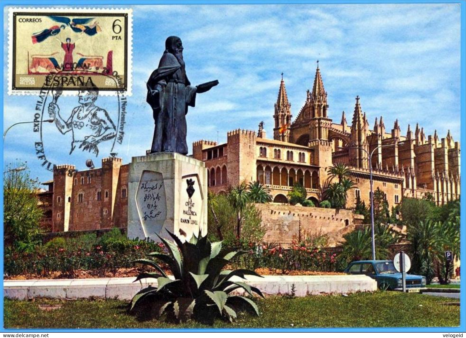 España. Spain. 1987. Exposicion Filatelica EXFILNA '87. Girona - Maschinenstempel (EMA)