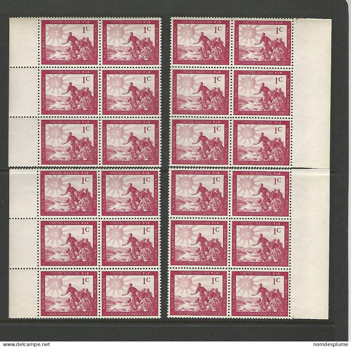 53902 ) Collection United Nations Block - Lots & Serien