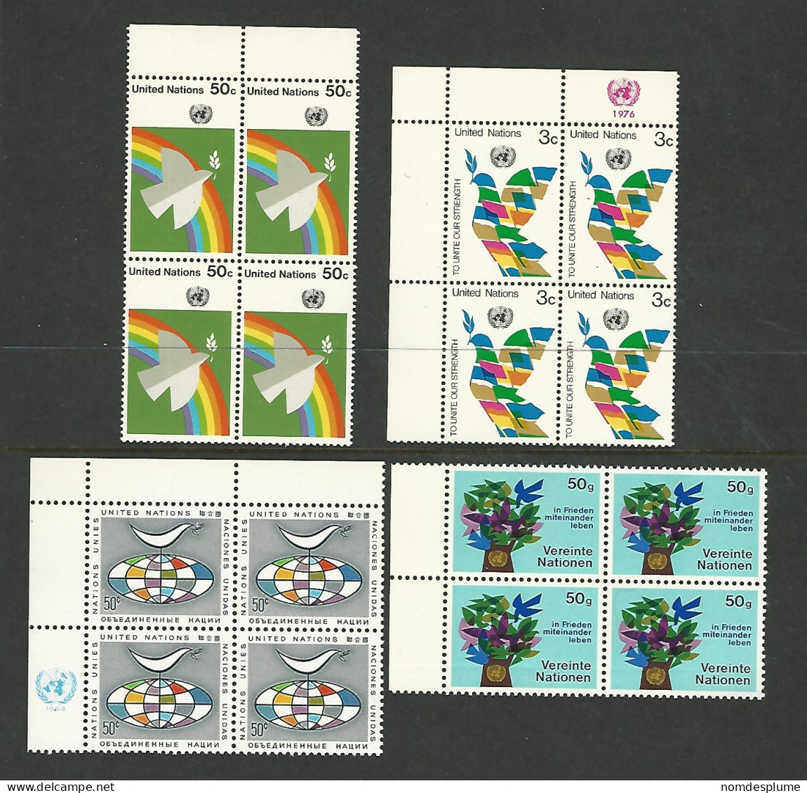 53904 ) Collection United Nations Block - Collections, Lots & Series