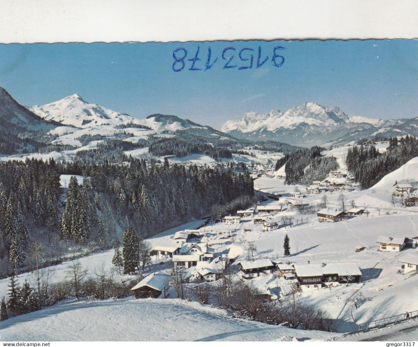 D6839) Wintersportplatz FIEBERBRUNN Gegen Kitzbüheler Horn Und Wilden Kaiser - Stark Verschneit - Fieberbrunn