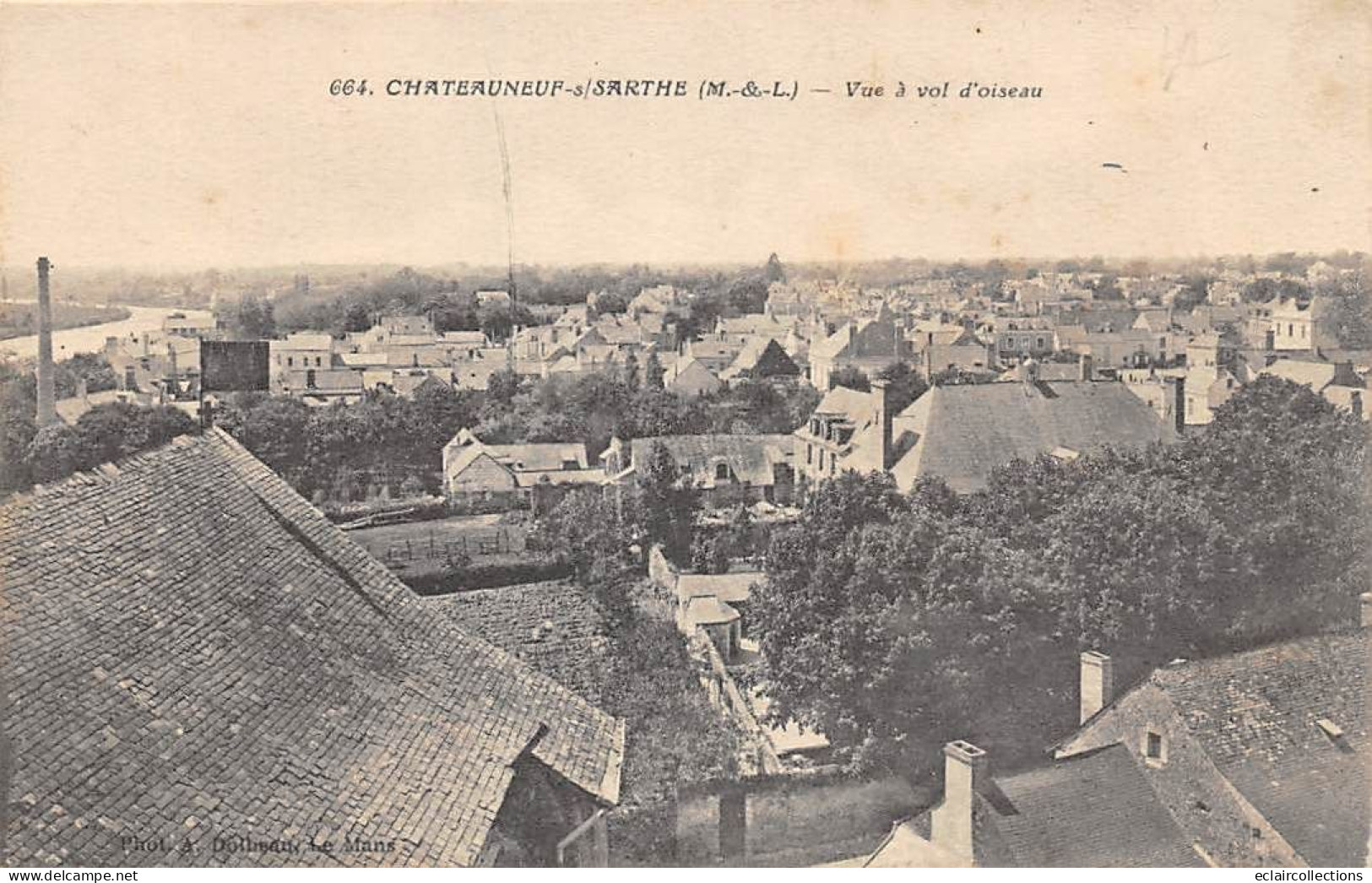 Chateauneuf Sur Sarthe      49            Vue à Vol D'oiseau             (voir Scan) - Chateauneuf Sur Sarthe