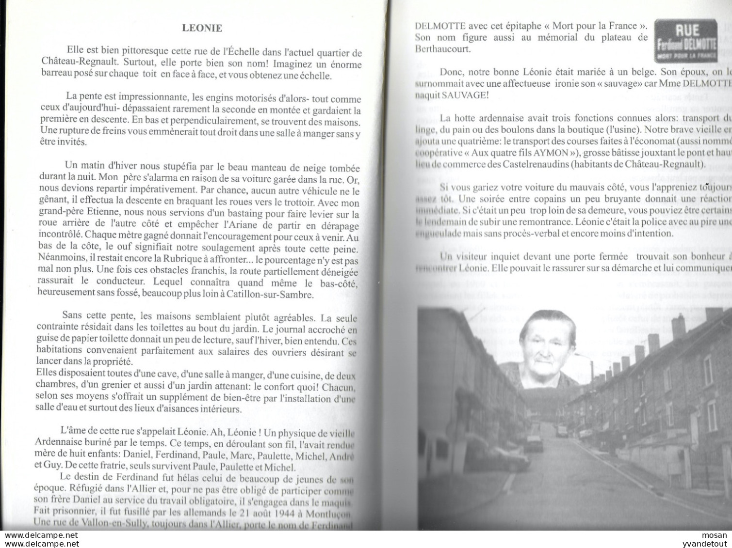 Si ma vallée vous était contée. Chroniques des années 60. De Charlestown à Givet. Dédicacé. Sedan; Mouzon