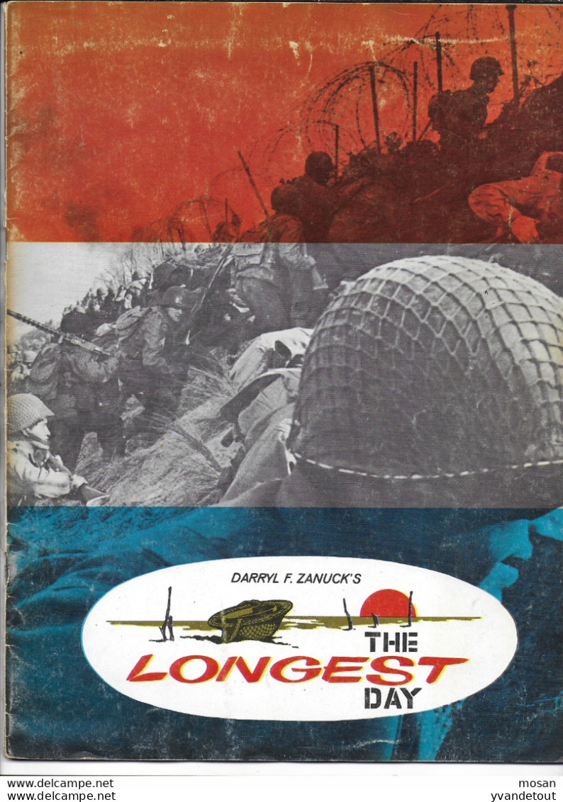 Programme Cinéma. The Day Longest. Le Jour Le Plus Long. Débarquement De Normandie. J. Wayne, R. Burton, R. Mitchum... - Programma's