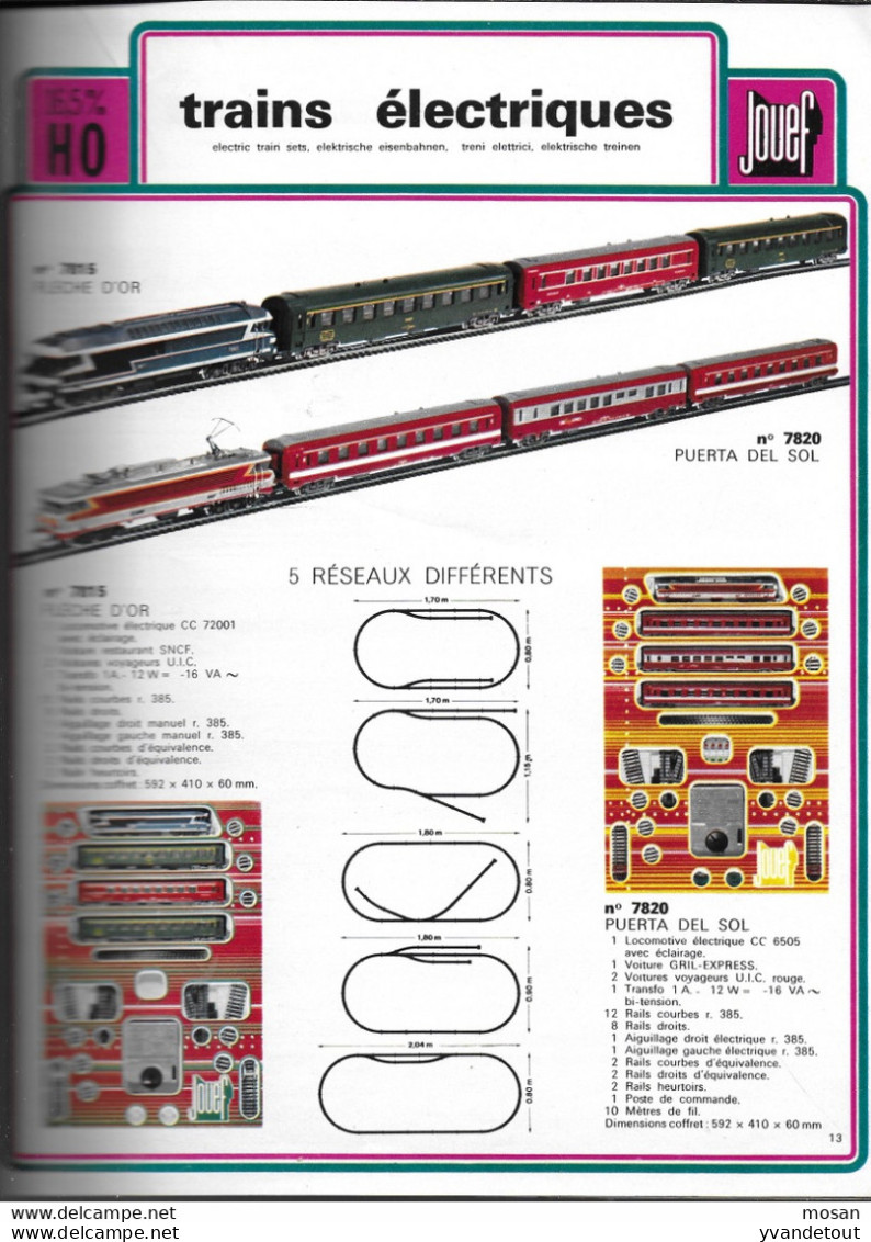 Brochure JOUEF. Collection 1974. - Ferrocarril & Tranvías