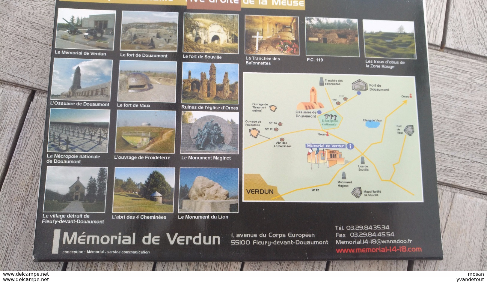 Mémorial De Verdun. Musée De La Guerre De 1914-1918. Farde Avec 15 Fiches - Oorlog 1914-18