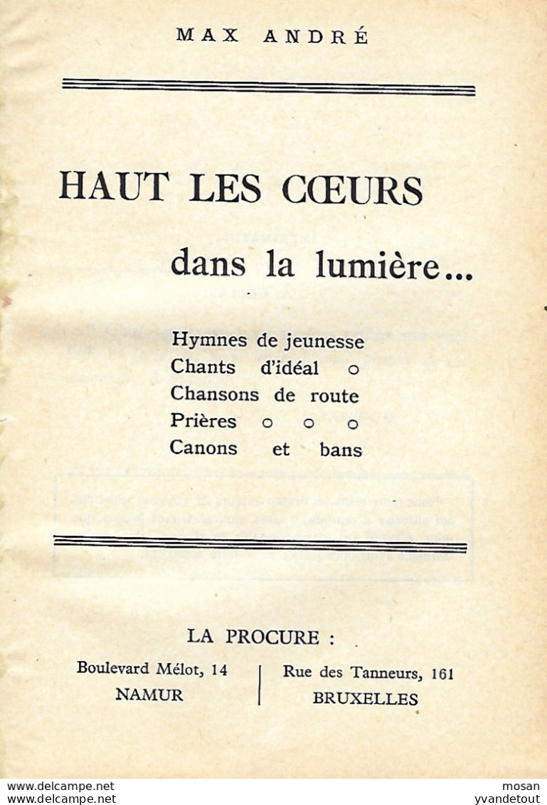 Chansonnier. Haut Les Coeurs ! Scout, Louveteaux... 1943 - Rare - Pfadfinder-Bewegung