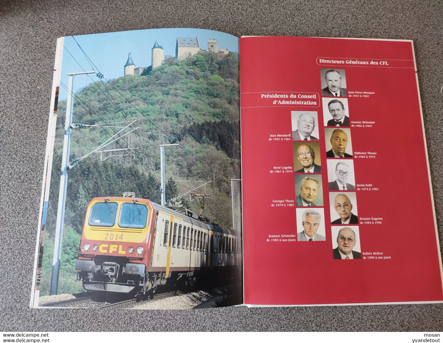 Les 50 Ans Des Chemins De Fer Luxembourgeois . CFL Locomotive Diesel Autorail Cheminots - Ferrocarril & Tranvías