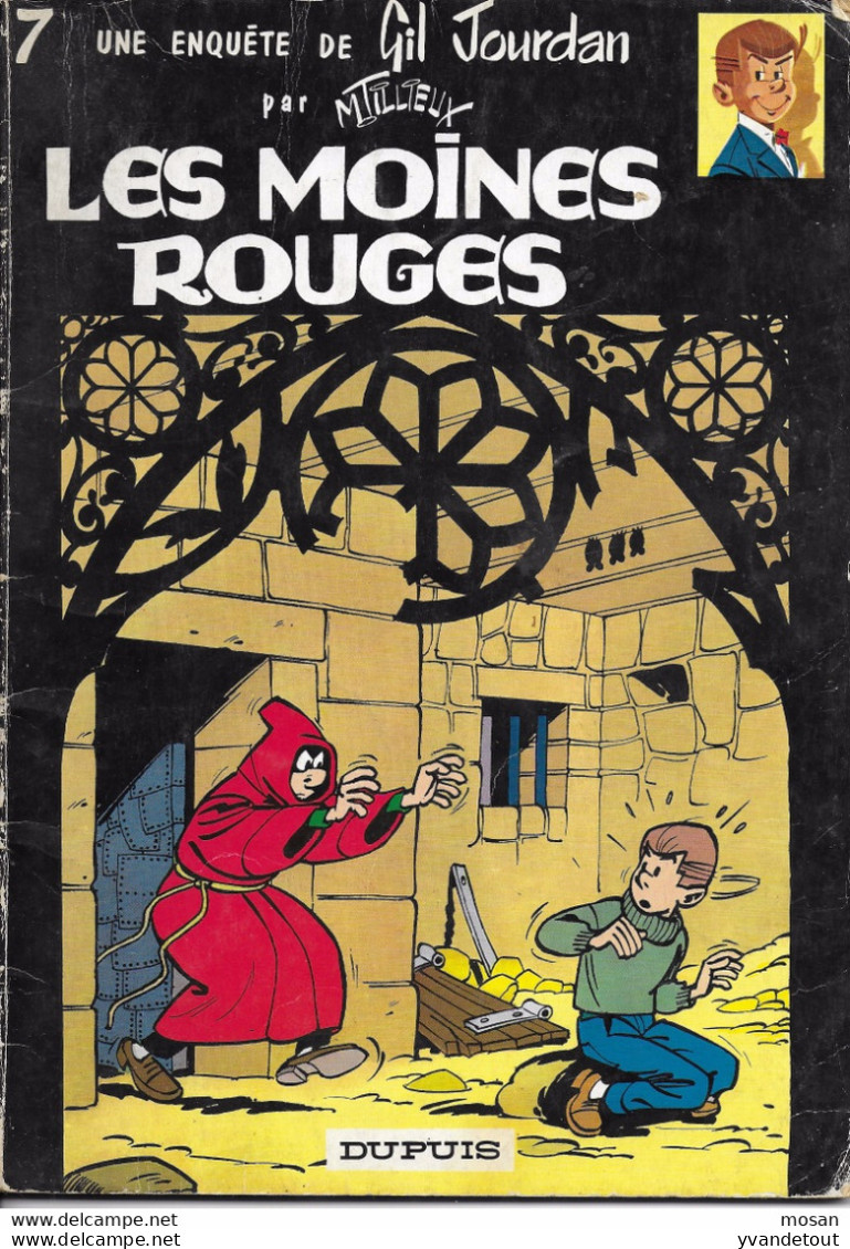 Les Moines Rouges. Gil Jourdan. Tillieux - Gil Jourdan