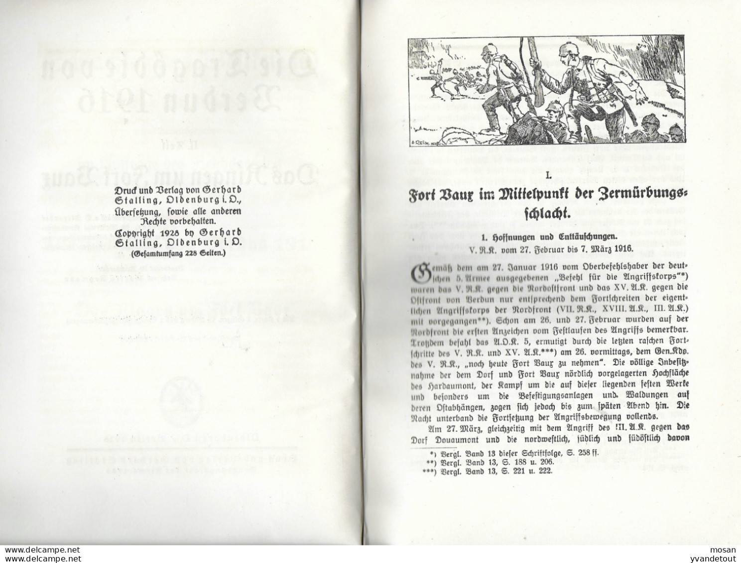 Die Tragodie Von Verdun 1916 - 2 Zelf. + 2 Cartes. Fort De Vaux 1914/18 Militaria - 5. World Wars