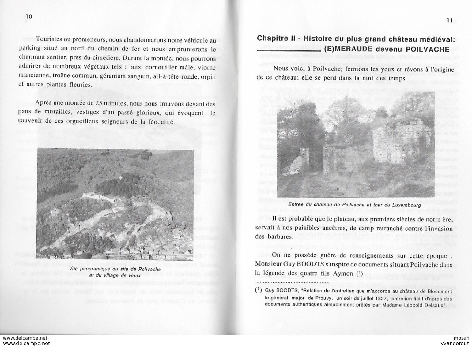 Yvoir. Houx Et Son Château Médiéval De Poilvache. Evrehailles. Prévôté. édition 1990 - Archéologie