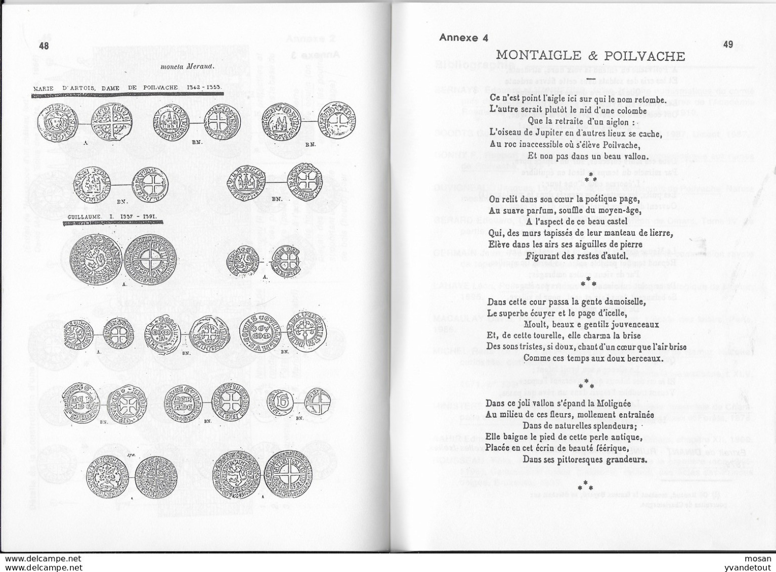 Yvoir. Houx et son château médiéval de Poilvache. Evrehailles. Prévôté. édition 1990