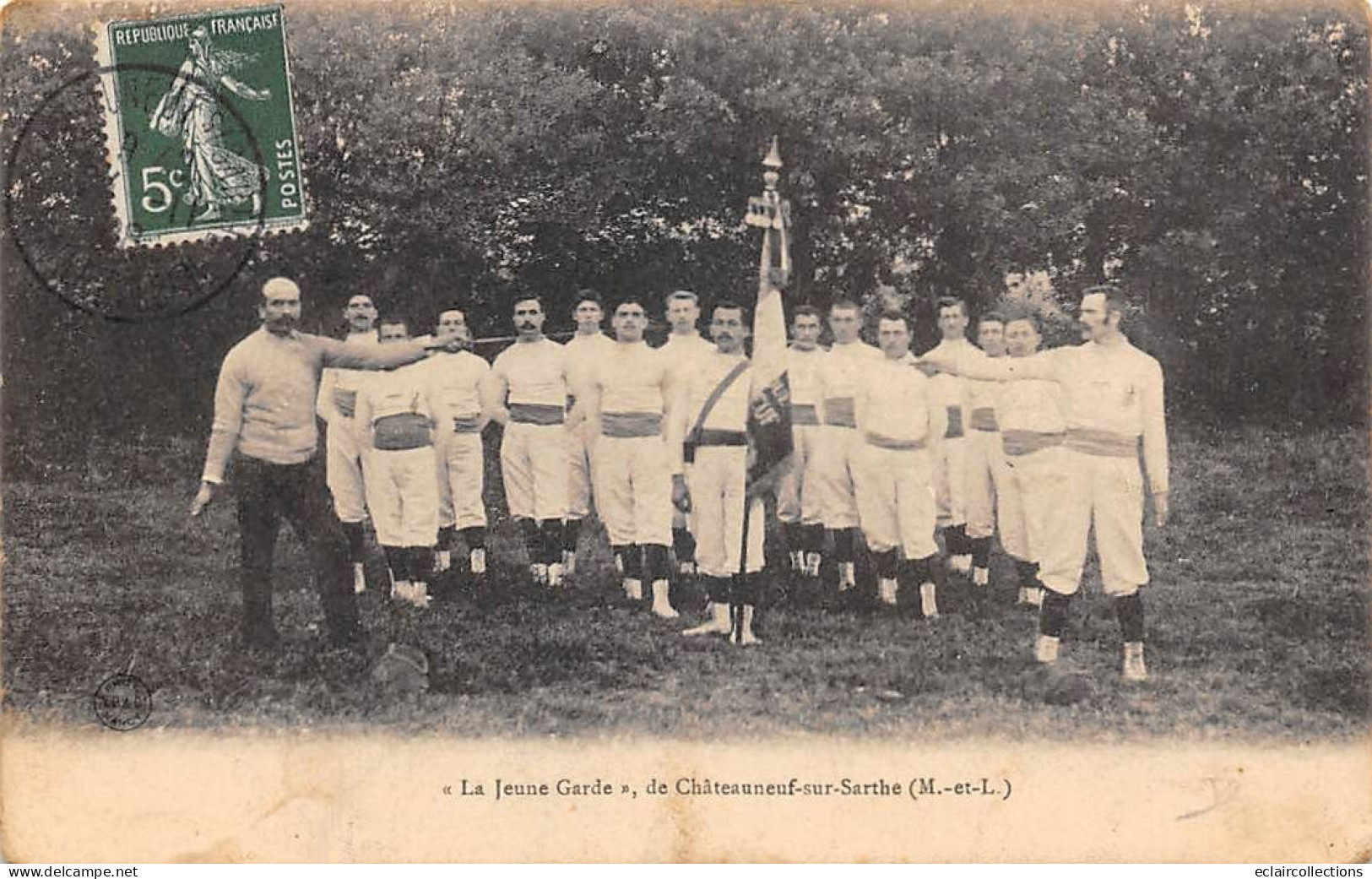 Chateauneuf Sur Sarthe      49               Gymnastique.  Le Jeune Garde . Escrime     - 3 -       (voir Scan) - Chateauneuf Sur Sarthe