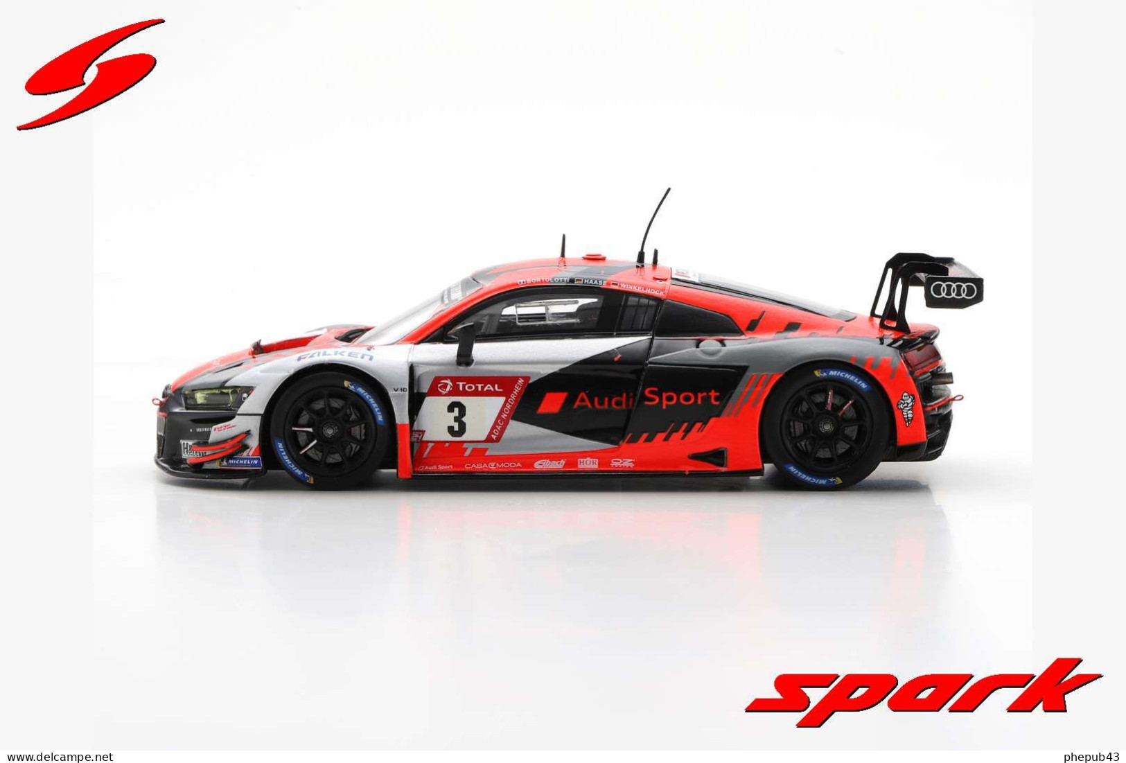 Audi R8 LMS GT3 - Audi Sport Team - 2nd 24h Nurburgring 2020 #3 - M. Bortolotti/C. Haase/M. Winkelhock - Spark - Spark