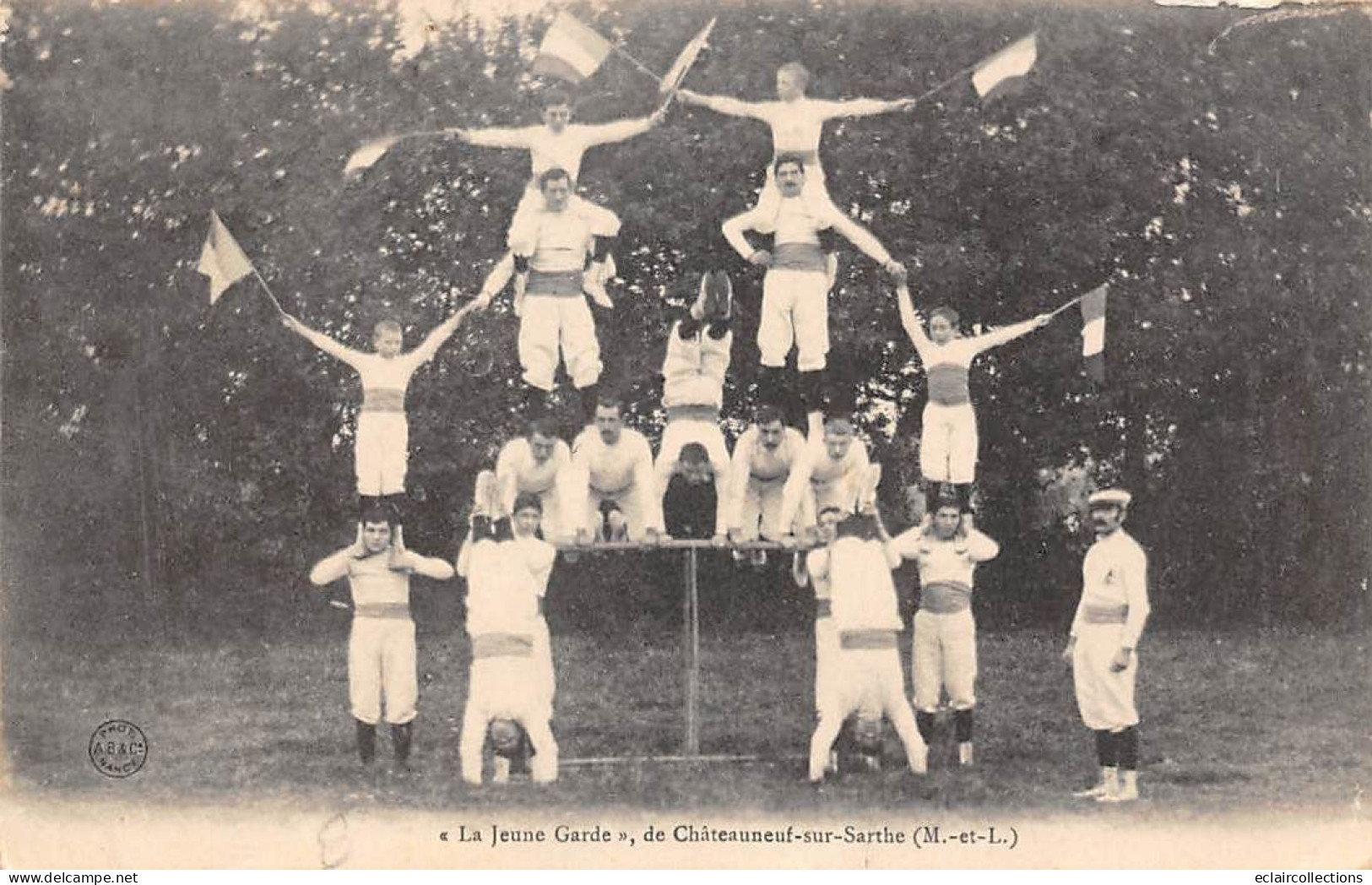 Chateauneuf Sur Sarthe      49               Gymnastique.  Le Jeune Garde .     - 5 -       (voir Scan) - Chateauneuf Sur Sarthe