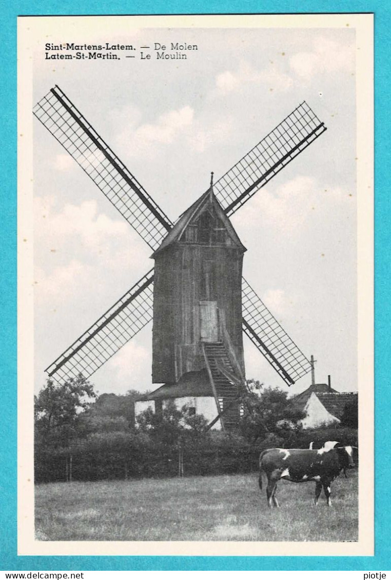 * Sint Martens Latem - Laethem Saint Martin * (Uitgever A.V.C.) De Molen, Le Moulin, Mill, Muhle, Vache, Koe, Cow, TOP - Sint-Martens-Latem