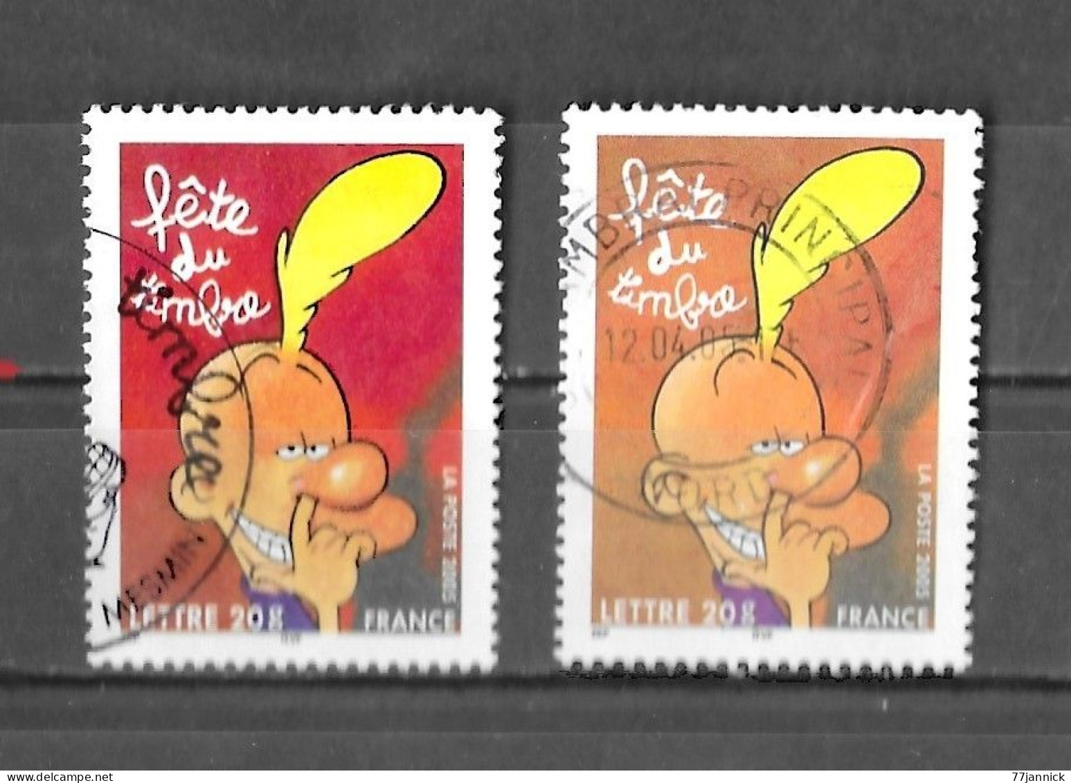 VARIETEE DE COULEUR N° 3751 ( Clair Et Foncé/orange Et Rouge)  OBLITERE - Used Stamps