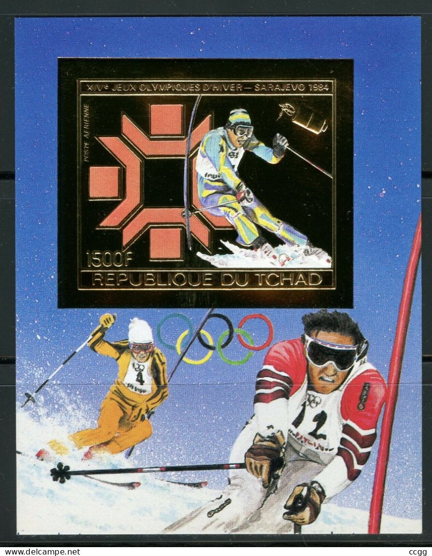 Olympische Spelen 1984 , Tchad -  Blok  Postfris - Hiver 1984: Sarajevo
