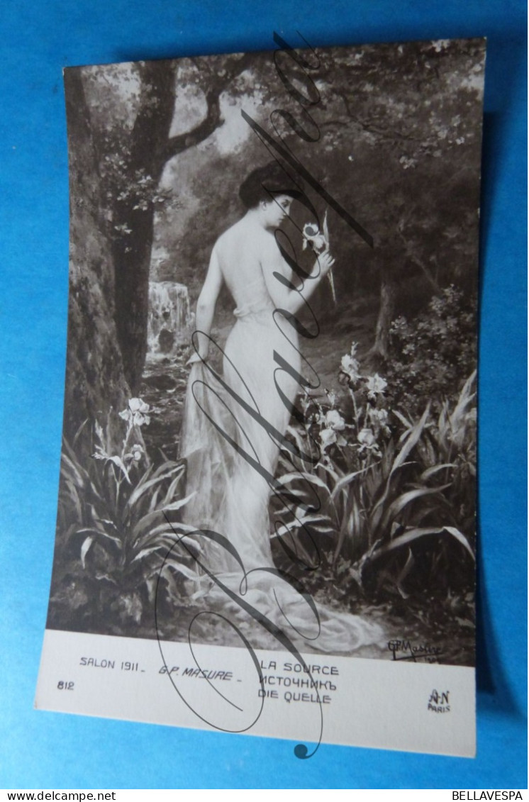 Salon 1911  Ecole Français  Femme Nude  871/812/481   Edit Paris Painting Arts Illustrateur Artist Peintre - Malerei & Gemälde