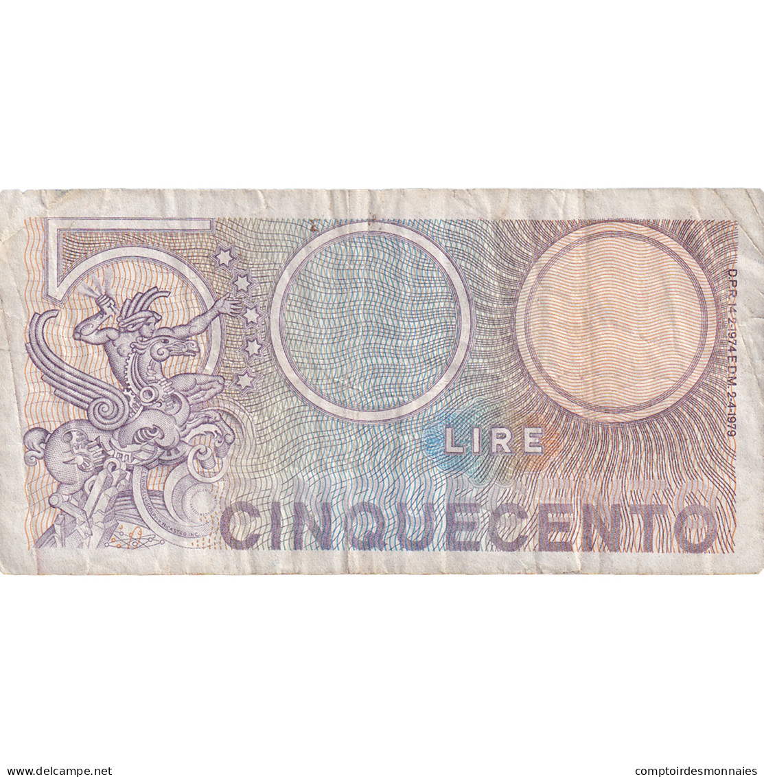 Billet, Italie, 500 Lire, 1979, 1979-04-02, KM:94, TB+ - 500 Liras