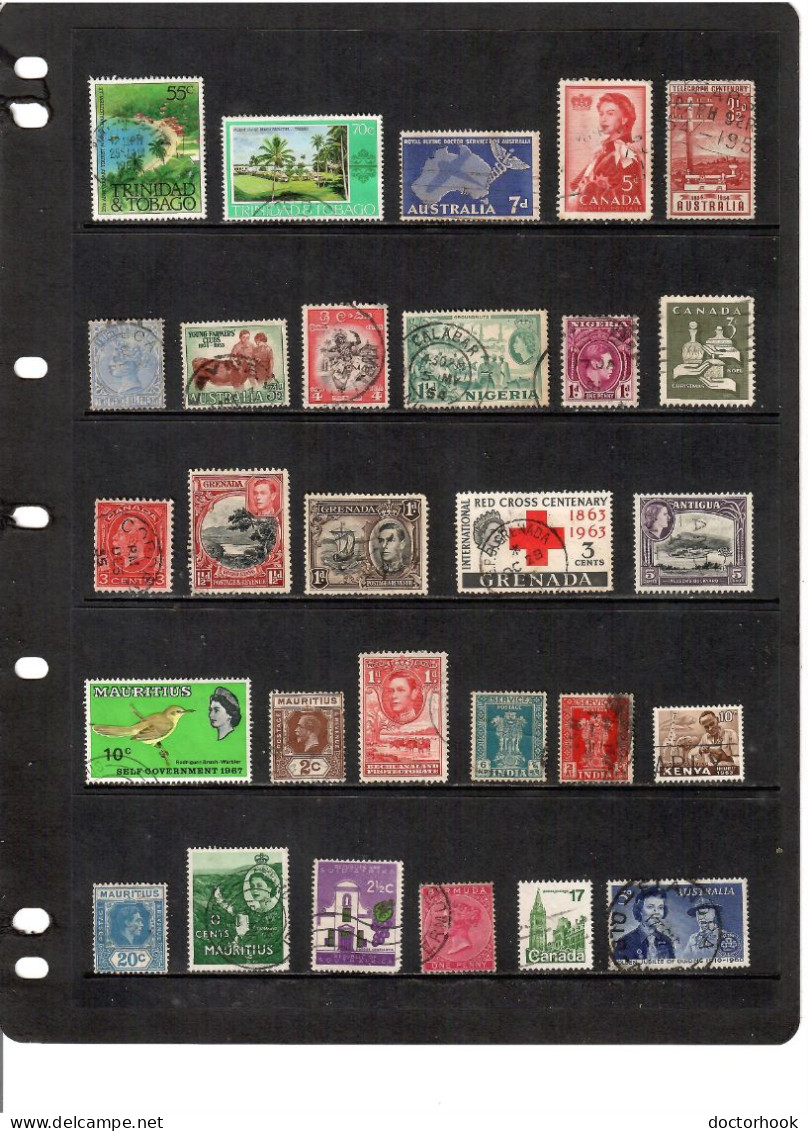 BRITISH COMMONWEALTH---Collection Of USED DL-1260 - Collections (sans Albums)