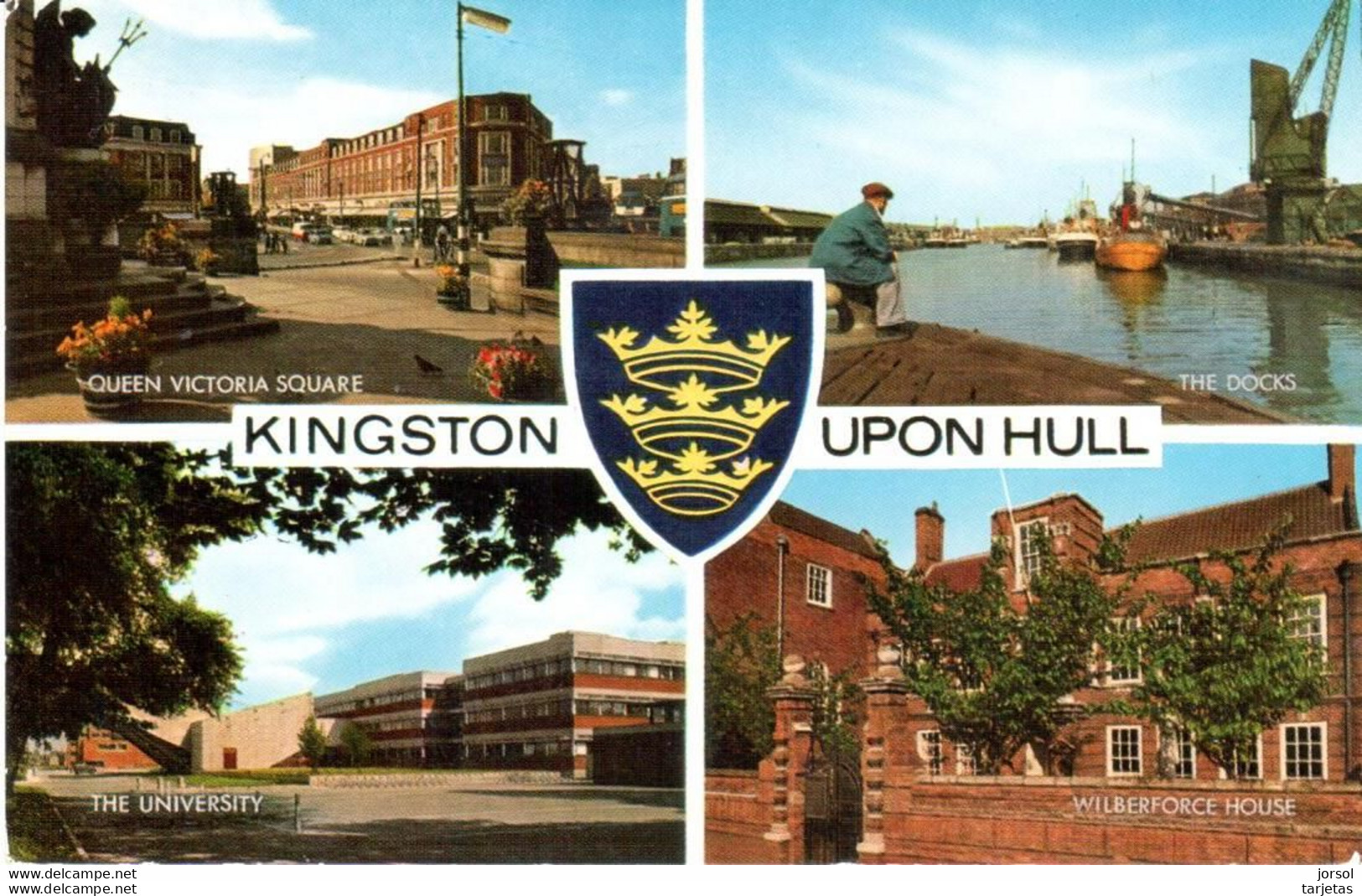 POSTAL    KINGSTON UPON HULL  -VISTAS VARIAS - Hull