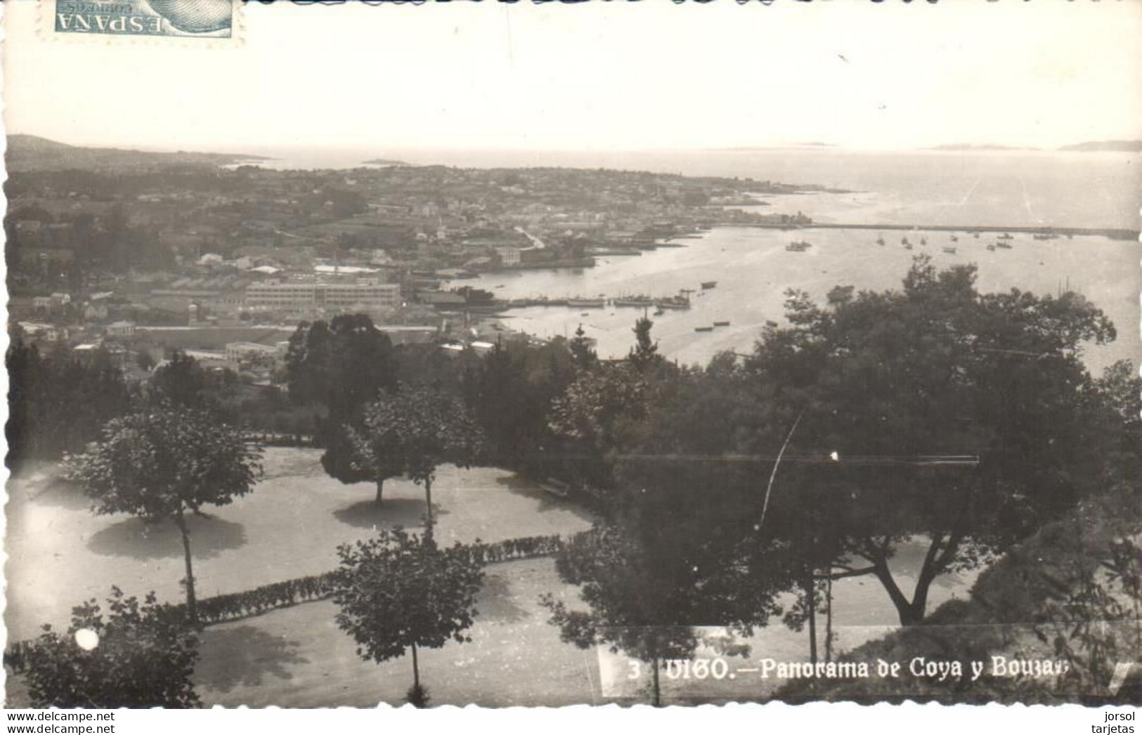 POSTAL    LUGO  -GALICIA  - PANORAMA DE COYA Y BOUZAS - Lugo