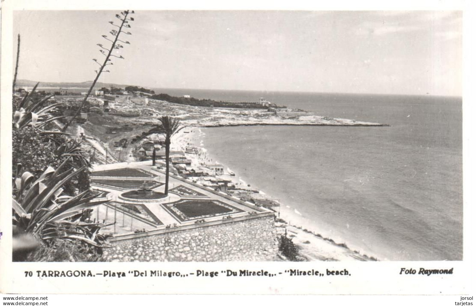 POSTAL   TARRAGONA  -CATALUNYA  -PLAYA DEL MILAGRO - Tarragona