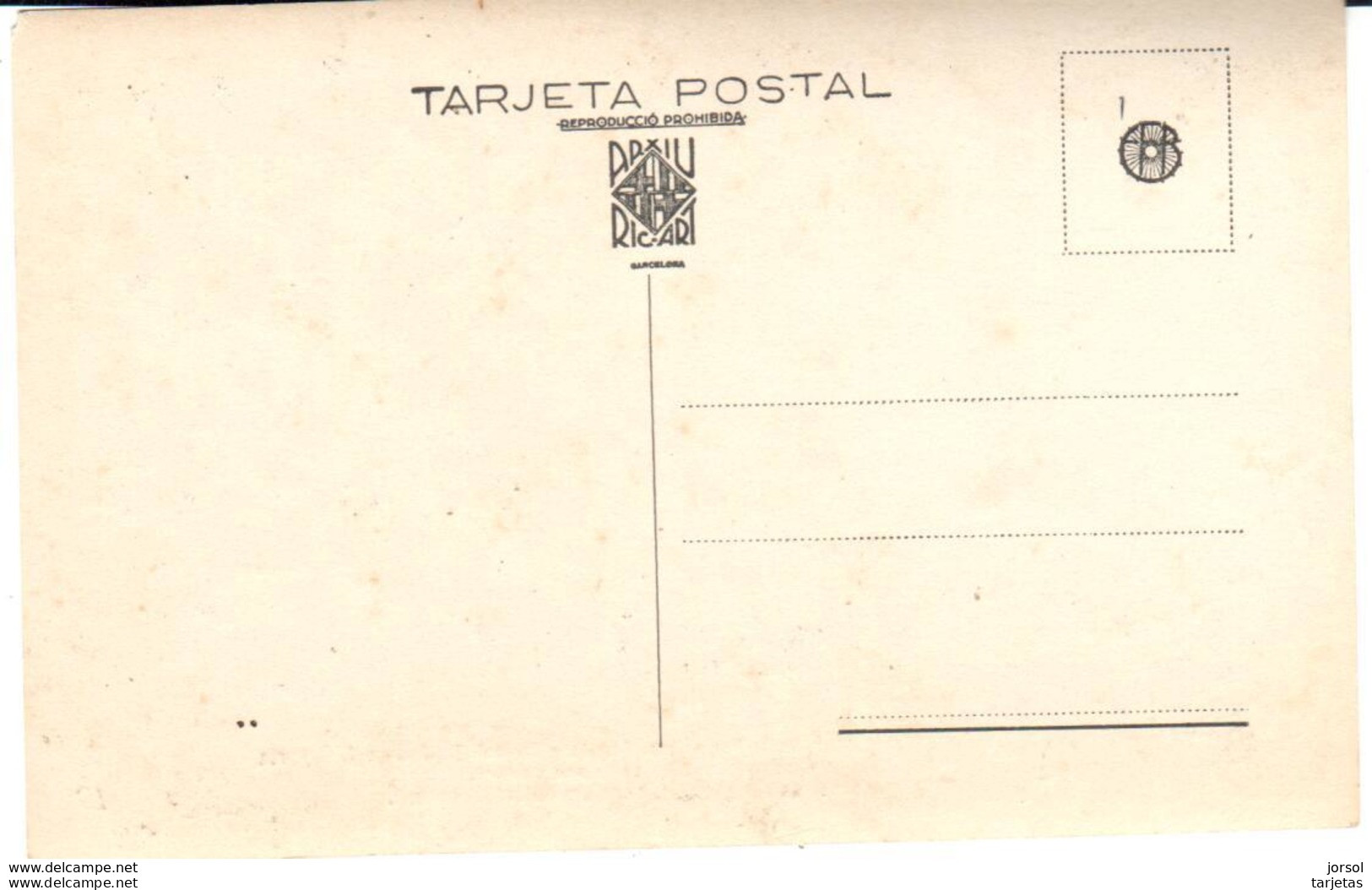 POSTAL  TARRAGONA  -CATALUÑA  -PUERTA DEL ROSARIO Y MURALLAS CICLOPEAS ROMANAS - Tarragona