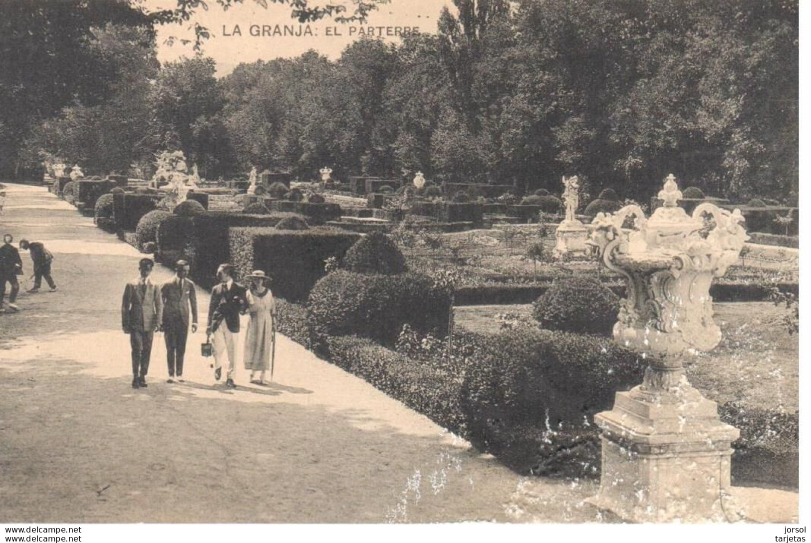 POSTAL   SORIA  -ESPAÑA  -LA GRANJA-EL PARTERRE - Soria